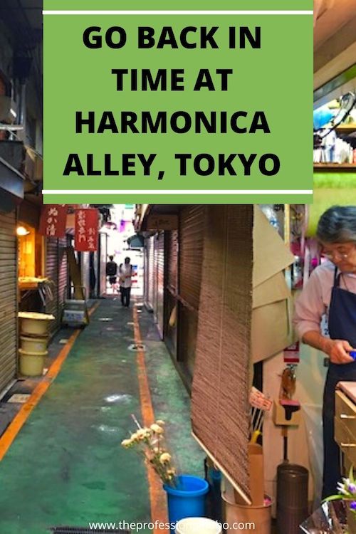 Harmonica Alley in Tokyo is a slice of what Old World Tokyo used to be like. Explore it with me! #tokyo #Japan #HarmonicaAlley #traveltips #travelvideo #TheProfessionalHobo #foodietravel