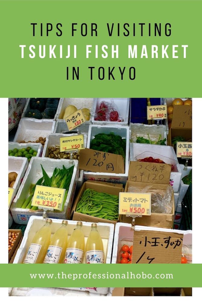 Tsukiji Fish Market in Tokyo is a must-see, but there are some tricks to getting the most from the experience. #Tokyo #Japan #Tsukiji #Tsukijifishmarket #markets #traveltips #TheProfessionalHobo