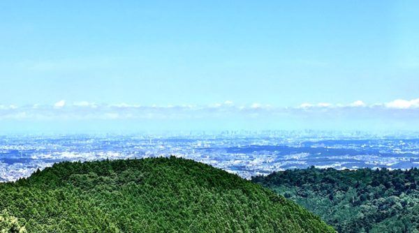 mount takao view of Tokyo