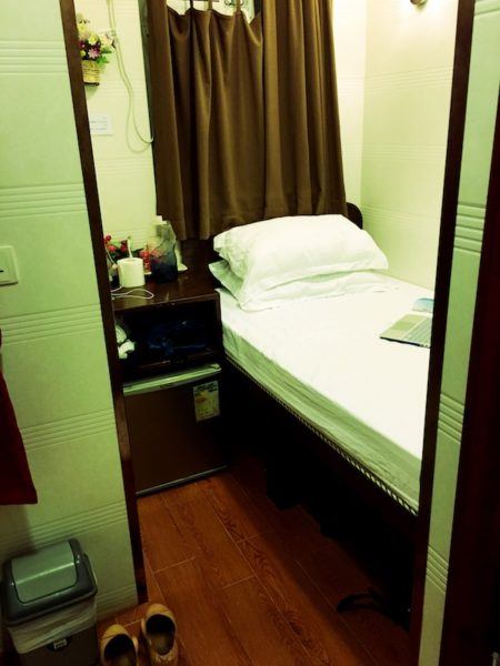 My “spacious” accommodation in Hong Kong