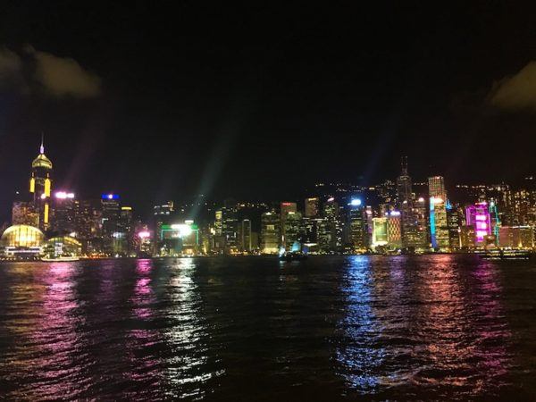 Hong Kong at night