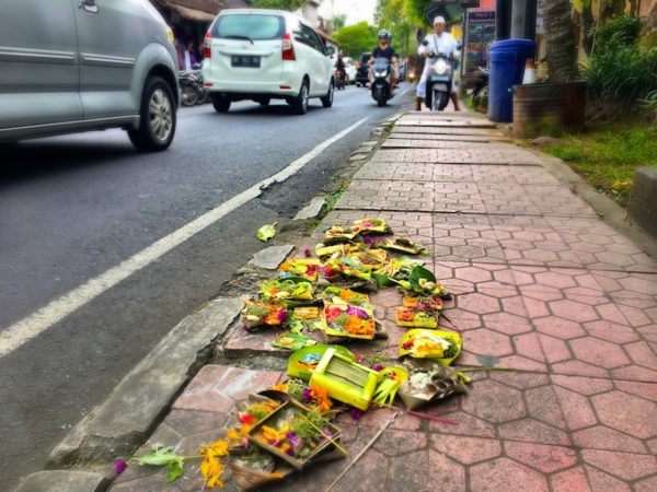 Canang Sari on the street