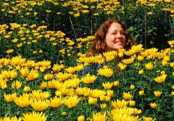 Buried in flowers for Tet, in Hoi An Vietnam!