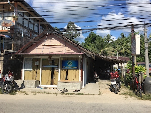 getting a massage in Koh Phangan