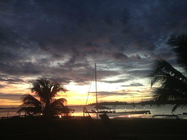 Sunset at a marina in the Caribbean; what's in your travel budget? Travel budget planners always have a better time! 