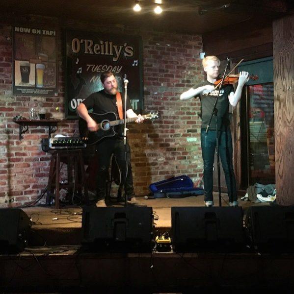 Musicians playing at O'Reillys in St John's Newfoundland