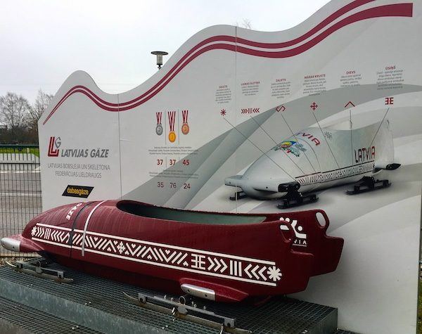 Olympic bobsled in Sigulda Latvia