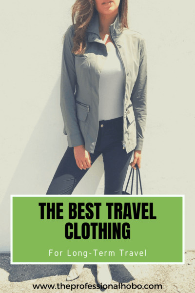 Read on to learn about my favourite travel clothes brand for long-term travel - or any travel for that matter. #travelclothes #Anatomie #travelfashion #travelclothing #TheProfessionalHobo #travelstyle