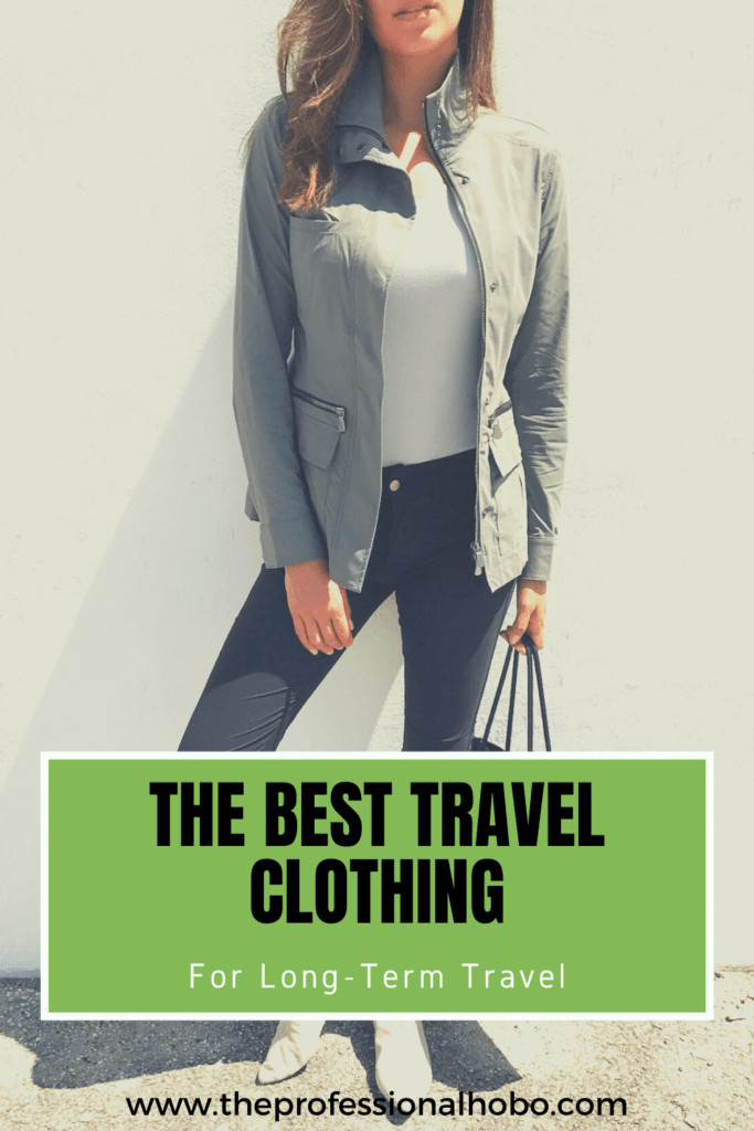 Read on to learn about my favourite travel clothes brand for long-term travel - or any travel for that matter. #travelclothes #Anatomie #travelfashion #travelclothing #TheProfessionalHobo #travelstyle