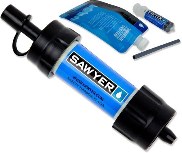 Sawyer water filter system, possibly better than the Grayl and Lifestraw