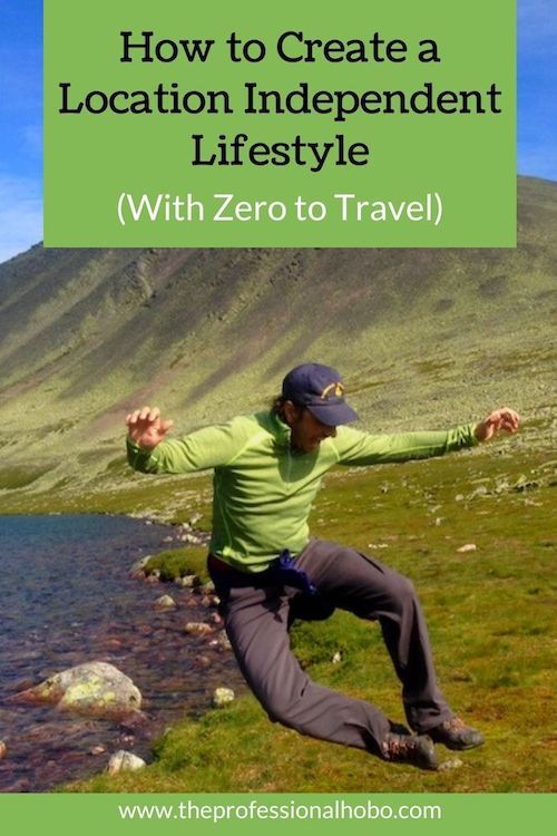 Creating a location independent lifestyle starts with the lifestyle first, and then moves to finding a location independent career that can support it. This, and more from Jason Moore of Location Indie and Zero to Travel. #locationindie #locationindependent #lifestyledesign #travellifestyle #TheProfessionalHobo