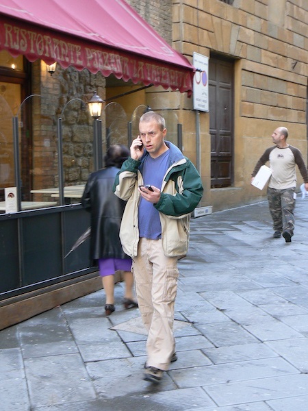 Leif Pettersen on a travel writing assignment in Tuscany for Lonely Planet