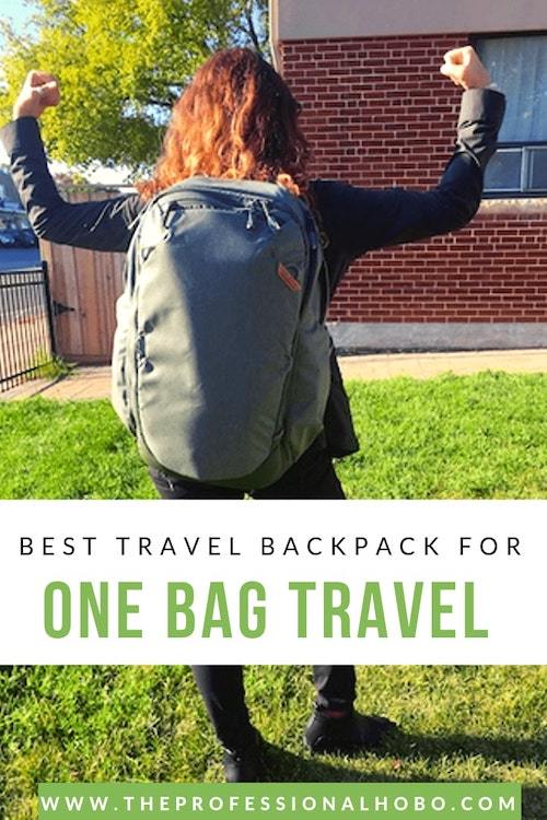 Travel Backpack Size Comparison Table - One Bag Travels