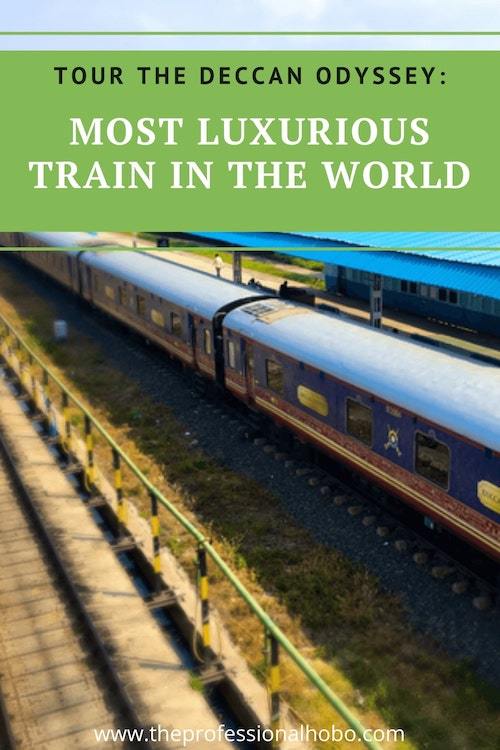 Come along for this tour of the most luxurious train in the world, the Deccan Odyssey in India! #traintravel #train #luxurytravel #India #DeccanOdyssey #TheProfessionalHobo