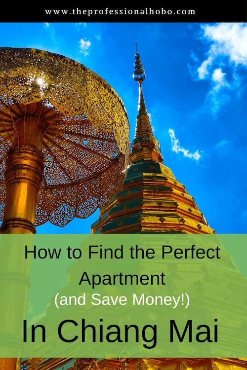 Here's your guide to finding the perfect apartment in Chiang Mai Thailand - and you can use this technique in many other places around the world! #longtermtravel #theprofessionalhobo #apartmentrentals #vacationrentals #livingabroad #expat #fulltimetravel #travellifestyle #digitalnomad #chiangmai #thailand #southeastasia 