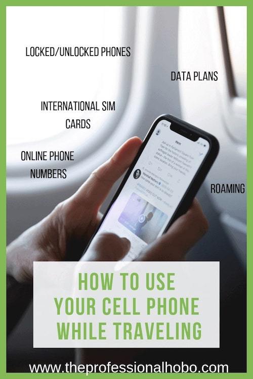 This article will help you choose the best cell phone travel plan for you. Includes pros and cons of international phone plans, SIM cards, data packages, and more! #fulltimetravel #longtermtravel #roaming #cellphonetravel #cellphone #unlockedphone #internationalSIM #dataSIM #mobileWiFi #travelphone