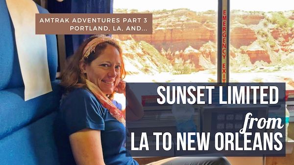 Amtrak Sunset Limited train from LA to New Orleans