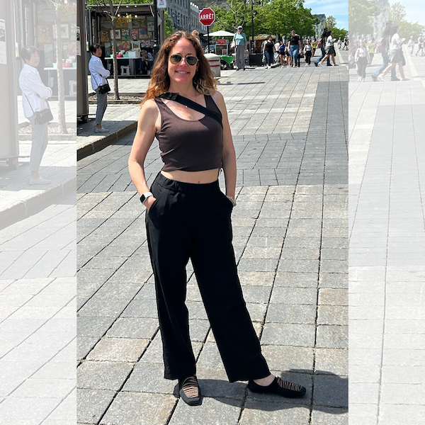 Unbound merino travel pants and ribbed tank