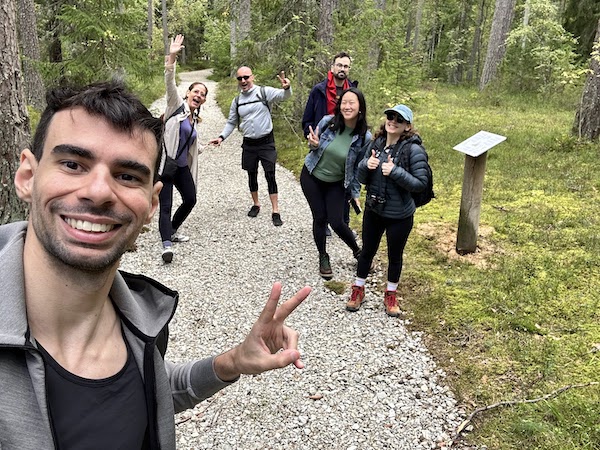 Hiking in Estonia with Hacker Paradise friends