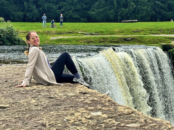 Road trip! I would never have rented a car to visit this waterfall or national parks of Estonia on my own